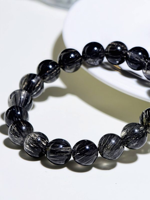 Black Rutilated Quartz Energy Bracelet