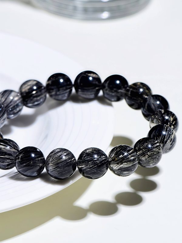Black Rutilated Quartz Energy Bracelet