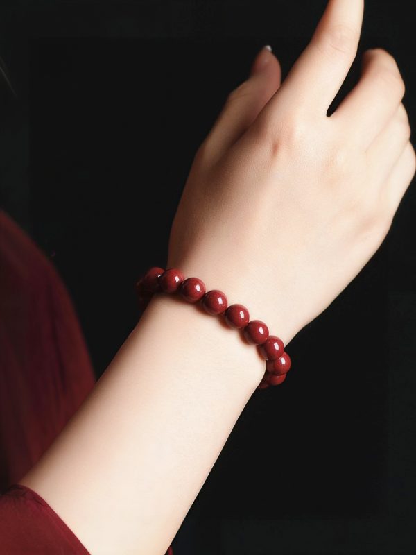 Vermilion Essence Cinnabar Energy Bracelet