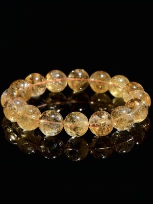 Solar Flame Yellow Azeztulite Bracelet