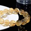 Solar Flame Yellow Azeztulite Bracelet