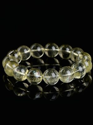 Lemon Yellow Azeztulite Bracelet