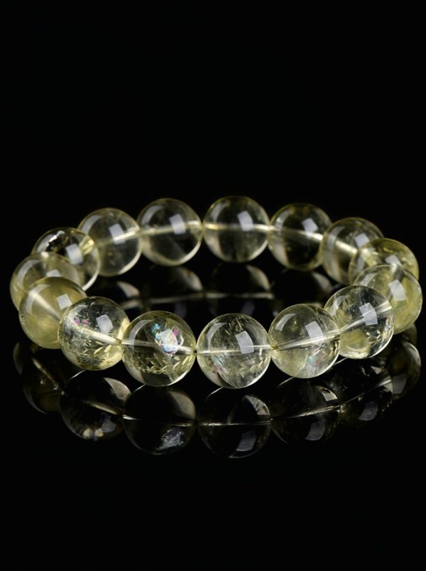 Lemon Yellow Azeztulite Bracelet
