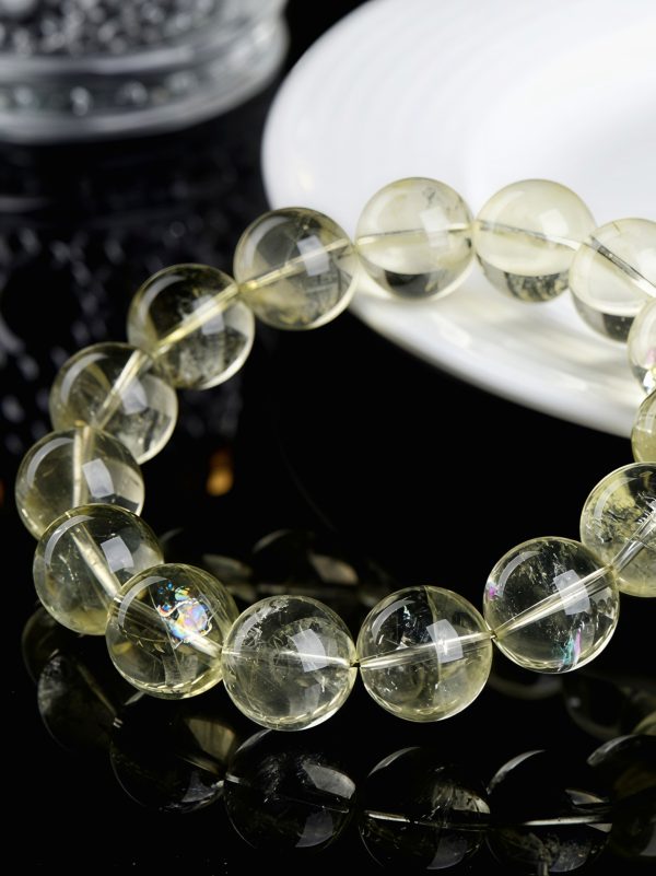 Lemon Yellow Azeztulite Bracelet