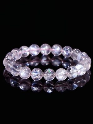 Pink Azeztulite High-Vibration Crystal Bracelet