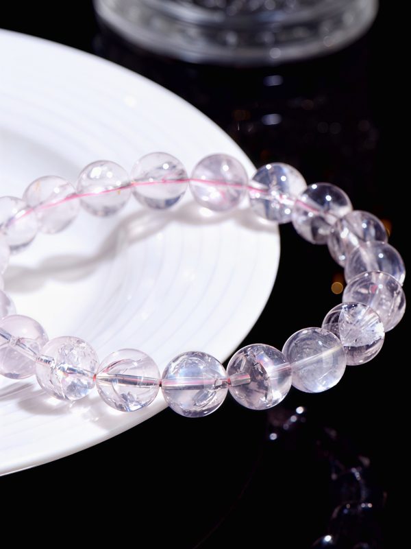 Pink Azeztulite High-Vibration Crystal Bracelet