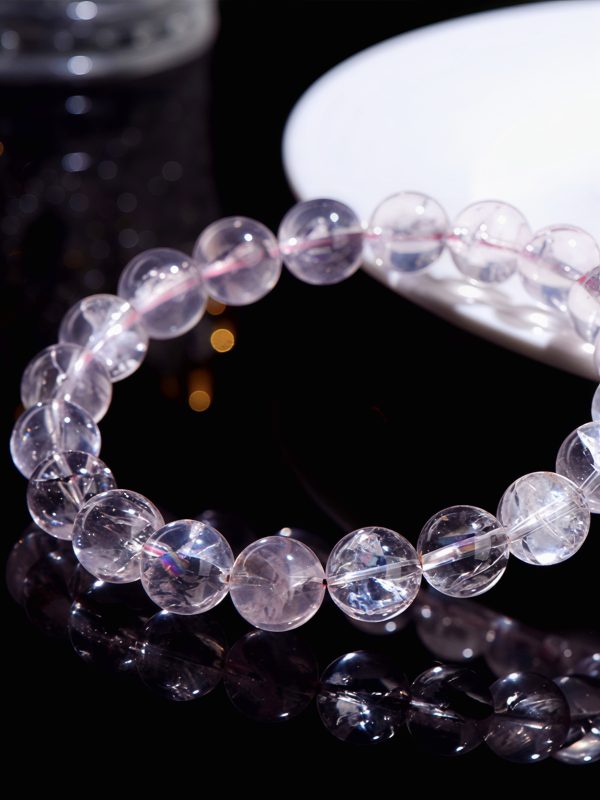 Pink Azeztulite High-Vibration Crystal Bracelet