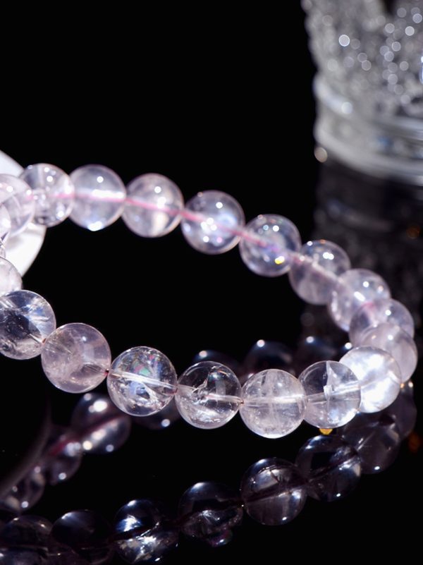 Pink Azeztulite High-Vibration Crystal Bracelet
